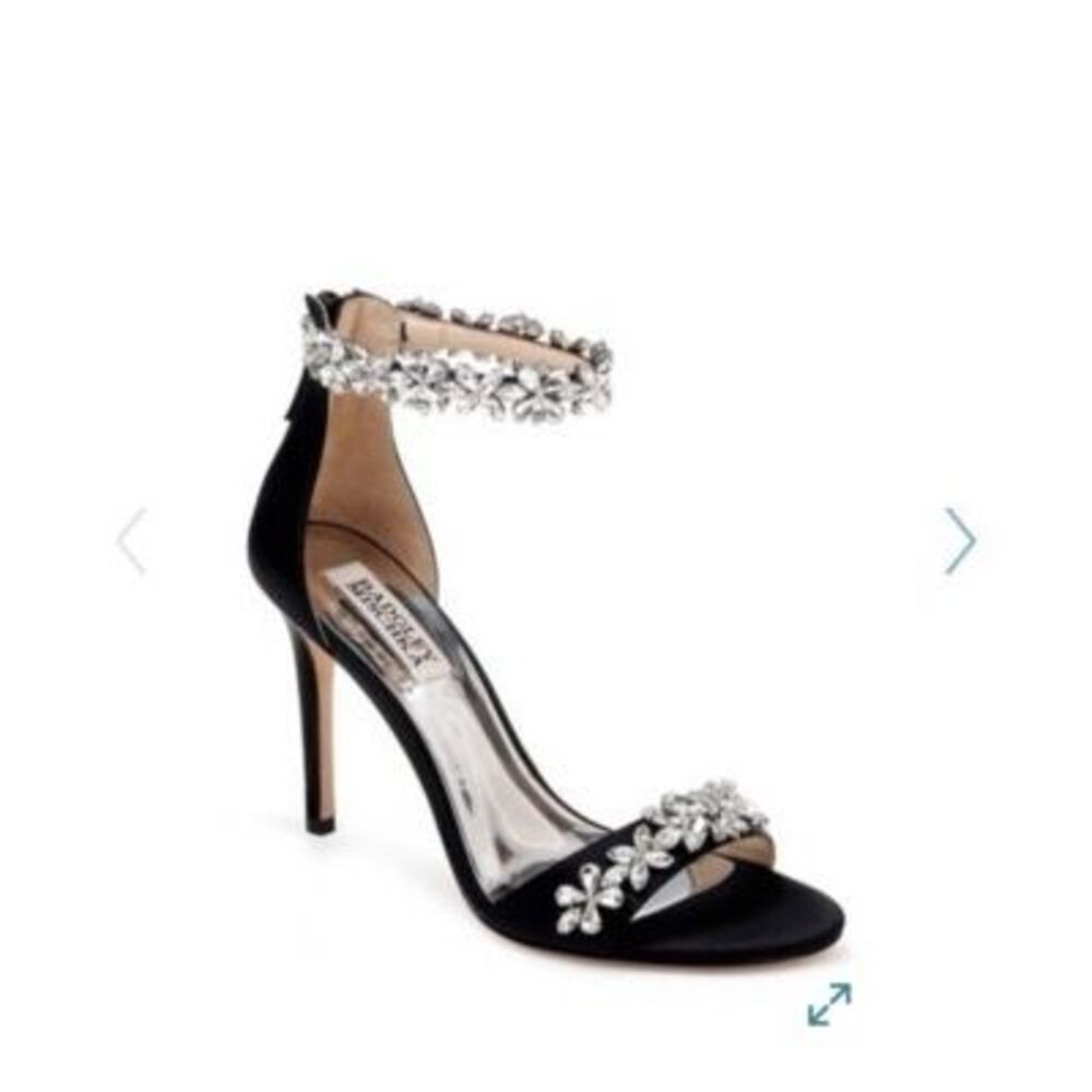 Badgley Mischka Evening Sandals Size 10 In Black
